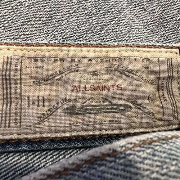 ALLSAINTS Ashby Low Rise Skinny Fit Jeans Size 27 - Picture 4 of 6
